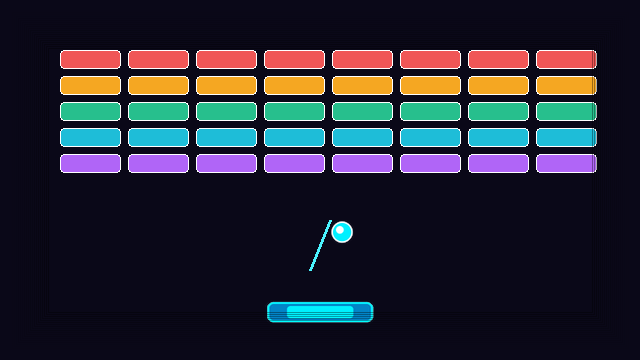 محطم الطوب (Breakout Neon)